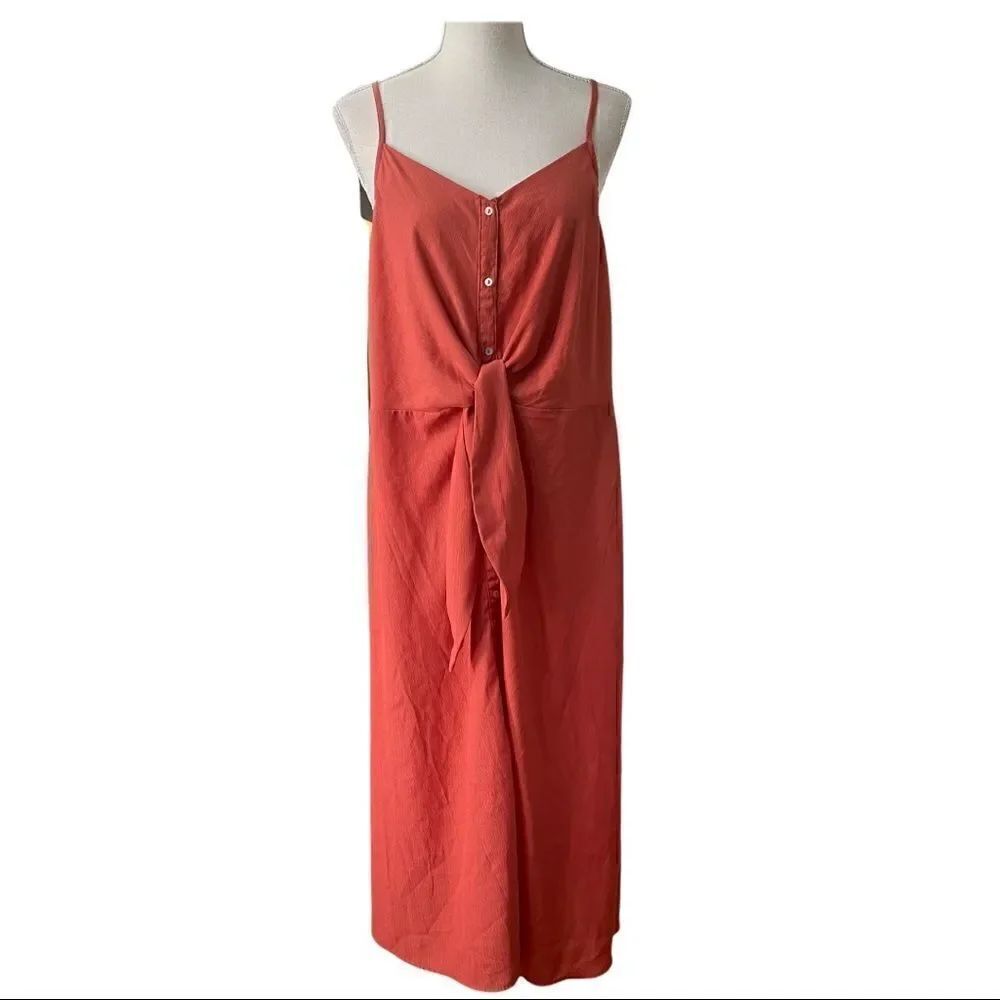 Simply Styled by Sears Tie Front Button Down Dress Size XL